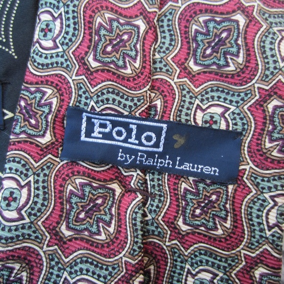 Polo Ralph‎ Lauren Vintage Handmade Ties Silk Floral Lot Of 3 made in USA - Picture 10 of 17